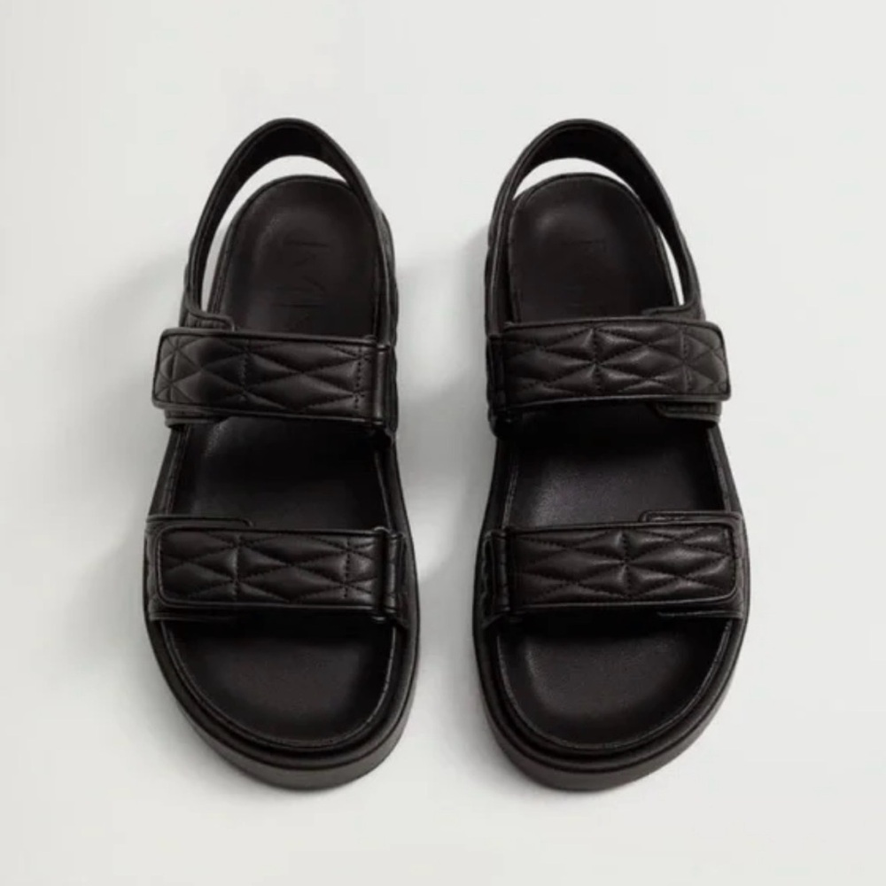 MANGO Quilted Dad Sandals